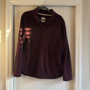 Thread & Supply maroon fleece